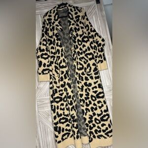 Torrid Black and Tan Knit Cardigan